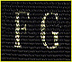 Enlarged Photo of Monogram Print on a Professional Dark Series Ligature